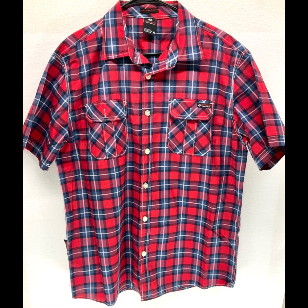 Enyce Mens Button Down Short Sleeve Shirt Size XL